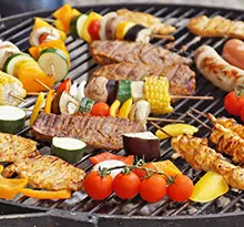 Grillades légumes et viandes