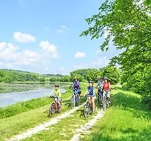 camping activites plein air balade velo
