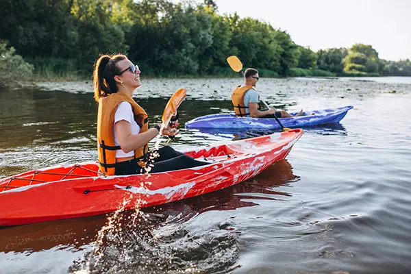 canoe kayak en riviere