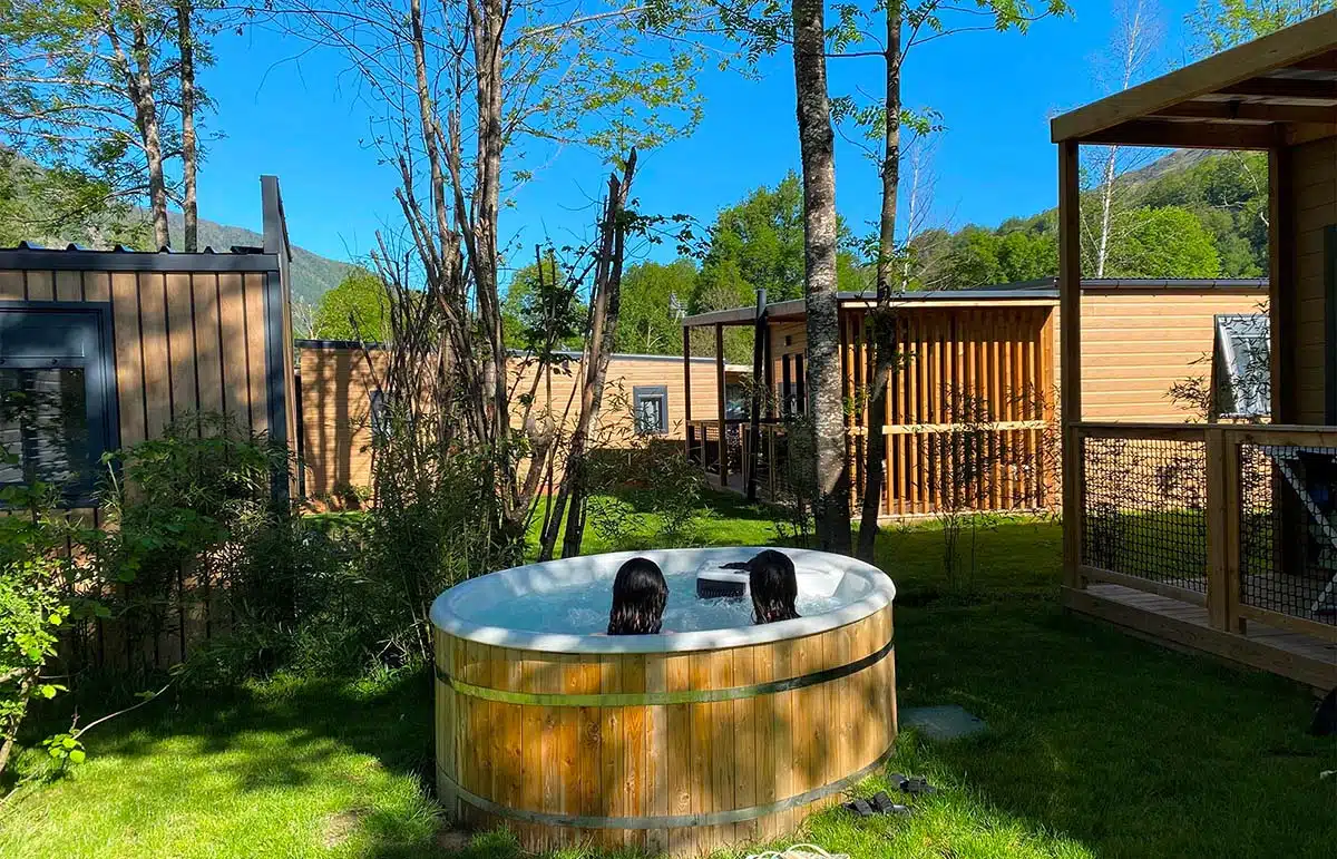 Noël au camping avec spa privatif